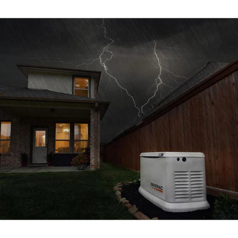 Generac Guardian 24,000-Watt (LP)/21,000-Watt (NG) Air-Cooled Whole House Generator with Wi-Fi and 200-Amp Transfer Switch