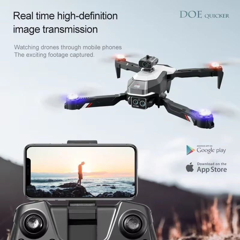 M2 Mini Drone Professional 8K HD Camera - Obstacle Avoidance Optical flow RC Quadcopter 