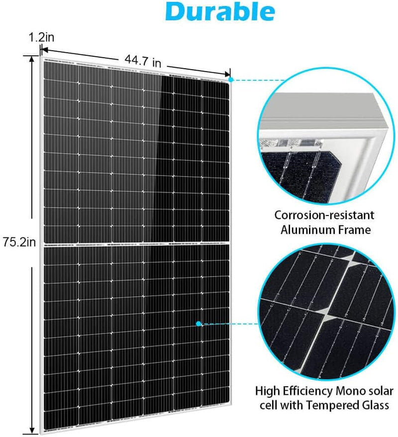 SUNGOLDPOWER 14Pcs 450W Monocrystalline Solar Panel,Grade a Solar Cell, Waterproof Ip67,High Efficiency PV Module for Rv,Home,House,Boat,Farm,Off Grid and on Grid System (14 Pack of 450W)