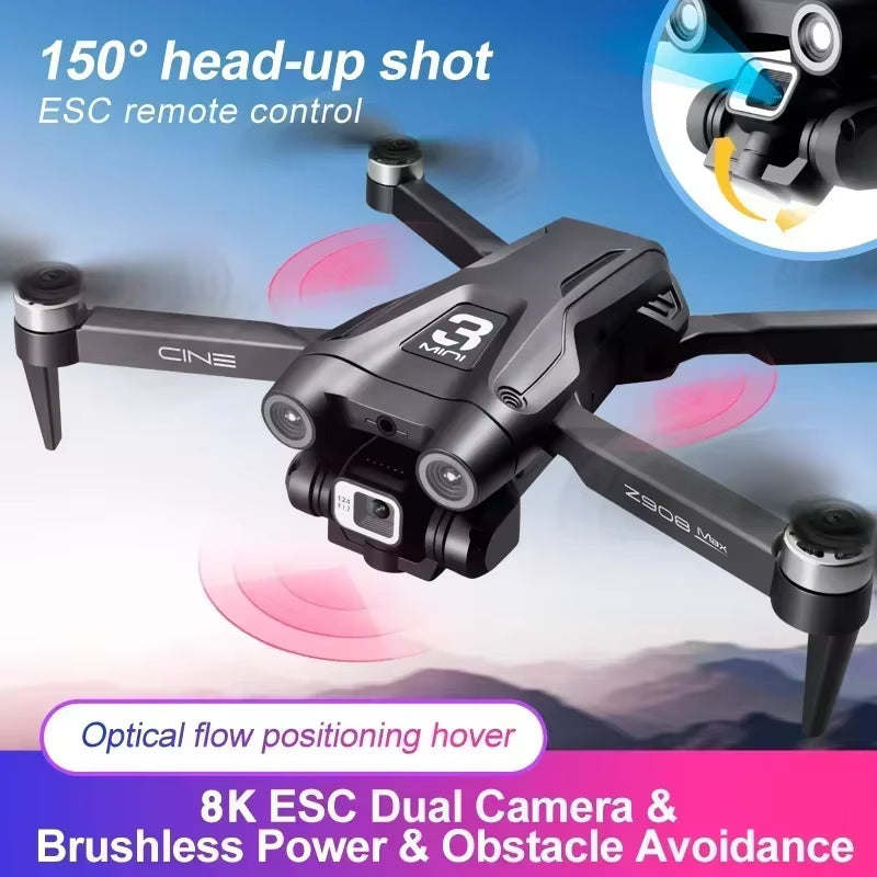 Z908 Pro / MAX Mini Drone 8K Professional Camera 2.4G WIFI Obstacle Avoidance Helicopter Remote Control Quadcopter