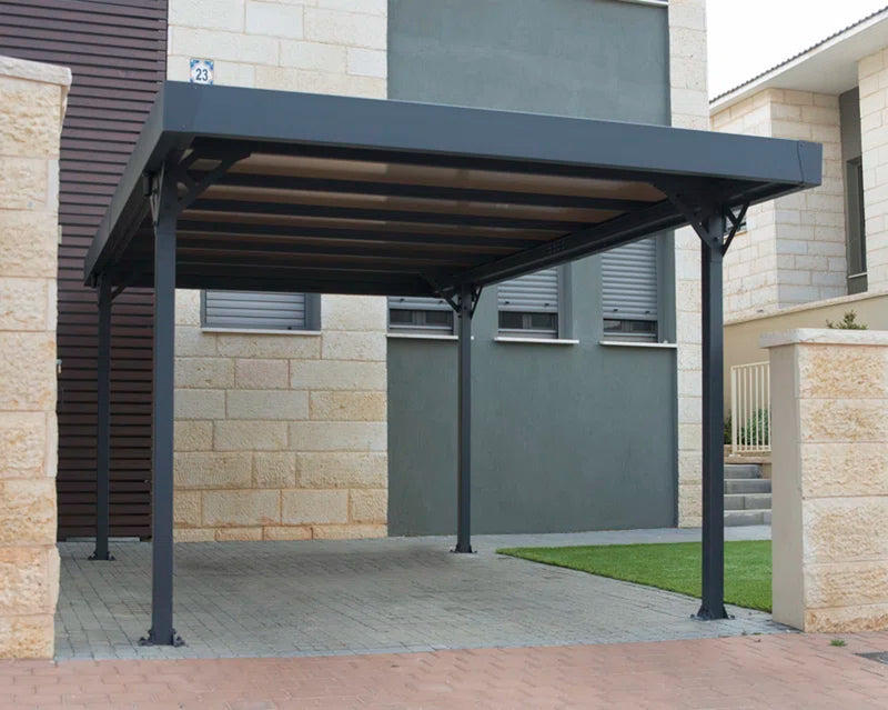 Palram -  Palma 5000 Carport 14Ft 4In X 9Ft 7In Gray/Bronze