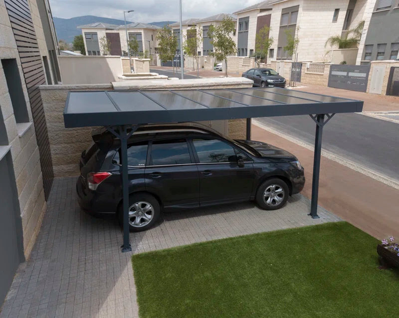 Palram -  Palma 5000 Carport 14Ft 4In X 9Ft 7In Gray/Bronze