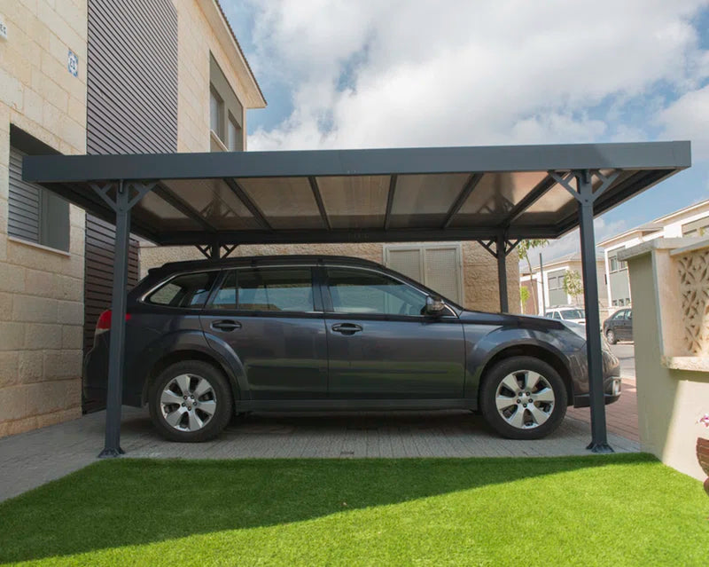 Palram -  Palma 5000 Carport 14Ft 4In X 9Ft 7In Gray/Bronze