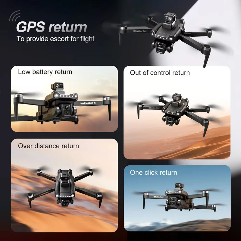 V198 MAX PRO Drone GPS 8K Professional with HD Camera 5G WIFI FPV Brushless RC Quadcopter Obstacle Avoidance Automatic Return