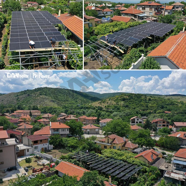 DAH SOLAR Energy Panels 550 Watts High Efficient Mono Photovoltaic 550 W 560W Black Solar Panels