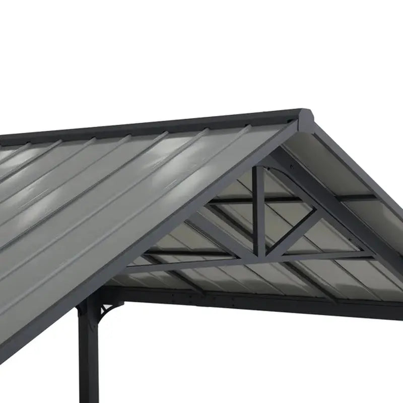 Metal Car Port - Canopy - 20 Ft. W X 12 Ft. D