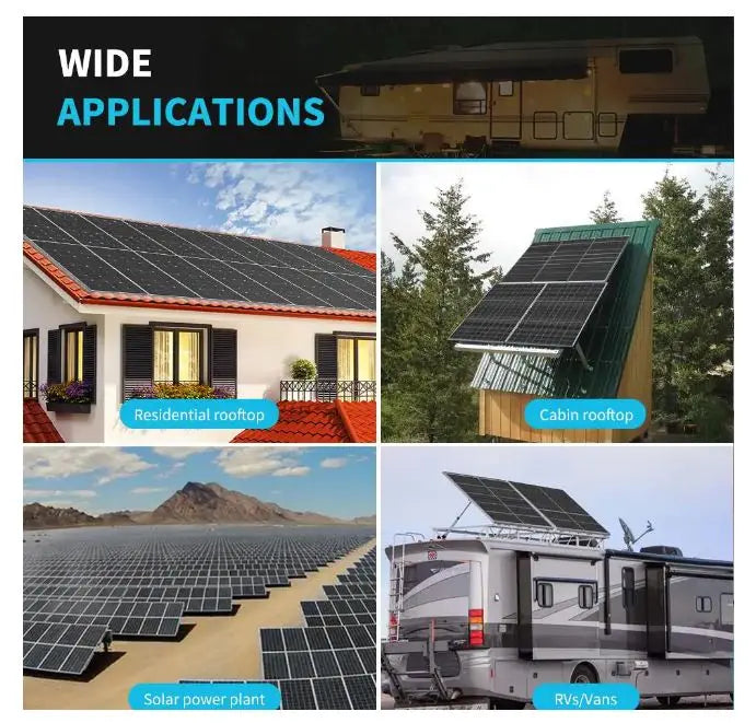 Renology Monocrystalline Solar Panel System Kit - 320-Watt - Off Grid for Shed, Farm (6-Pieces)