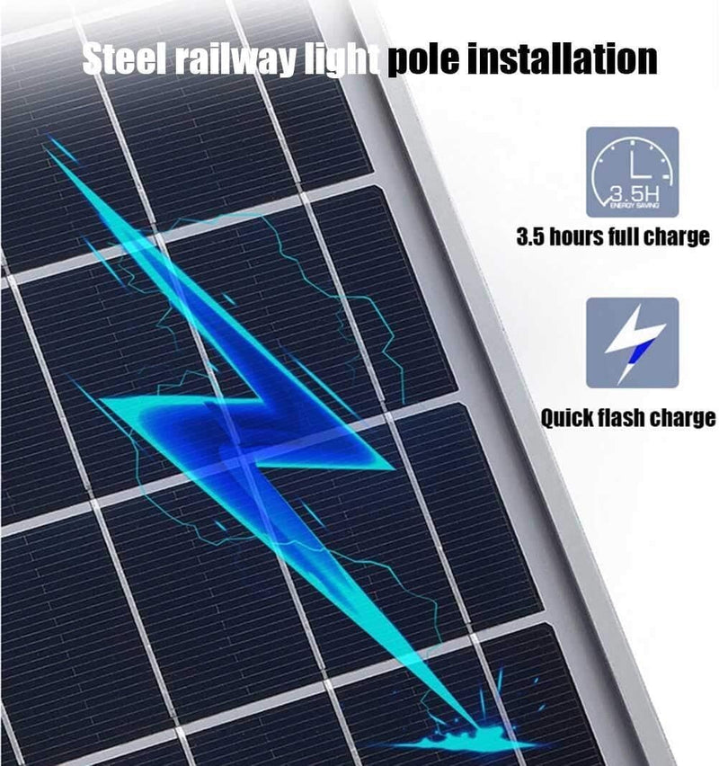 Lamp Post Light - Outdoor, Garden Light LED Solar Street Lights, 500W 600W 1000W 1200W Outdoor Dusk to Dawn Pole Light with Remote Control, Waterproof, Ideal for Parking Lot, Stadium, Yard