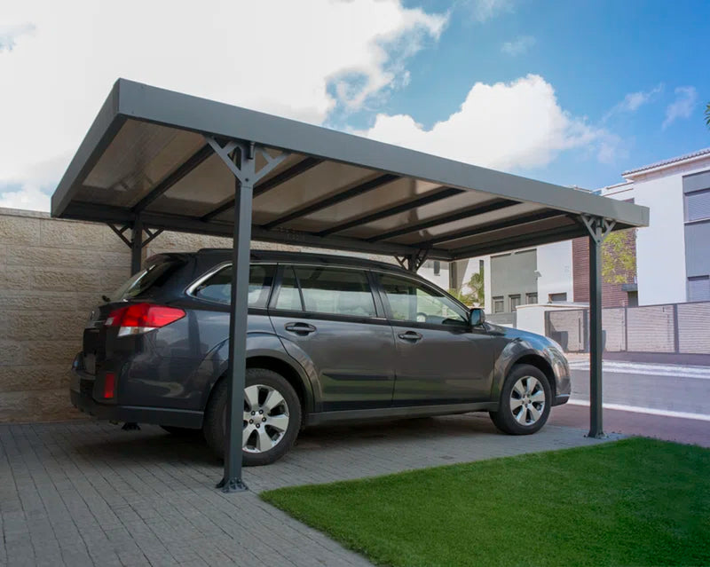 Palram -  Palma 5000 Carport 14Ft 4In X 9Ft 7In Gray/Bronze