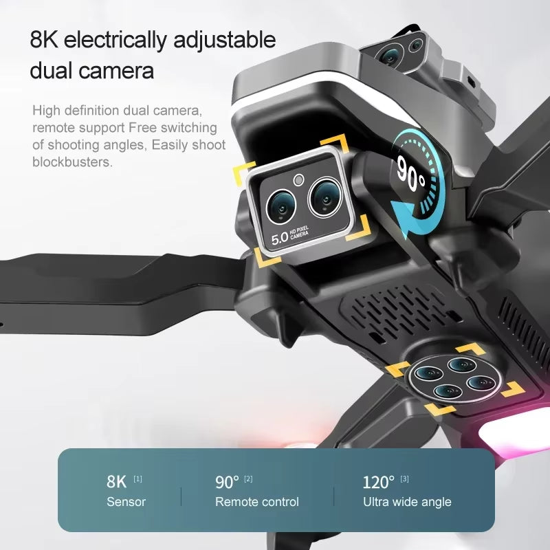 M2 Mini Drone Professional 8K HD Camera - Obstacle Avoidance Optical flow RC Quadcopter 