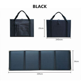 200W Foldable Solar Panel Dual USB +DC Solar Cell Portable Waterproof Solar Charger Outdoor Mobile Power Bank for Camping Hiking