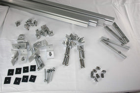 Solar Panel Mounting Kit to Mount for 10 Solar Panels, with Clamps, L-Brackets & 88 Inch Rails