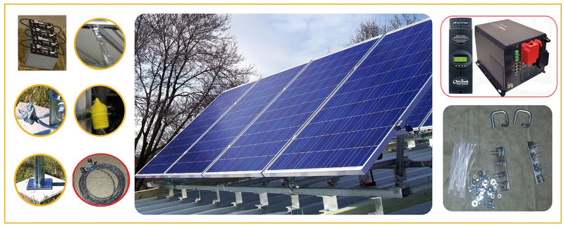 SolarPod Portable Solar Power Kit - Off Grid Easy Install Complete Solar System
