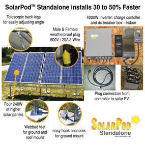 SolarPod - Portable Solar Power Kit - 4kW Standalone