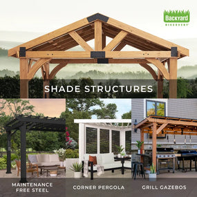 Beaumont Cedar Car Port - Pergola  20 X 12