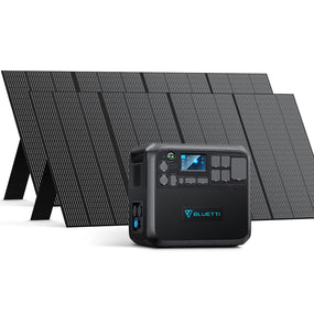 BLUETTI AC200MAX 2048-Watt Hour Portable Power Station (2) Solar Panels