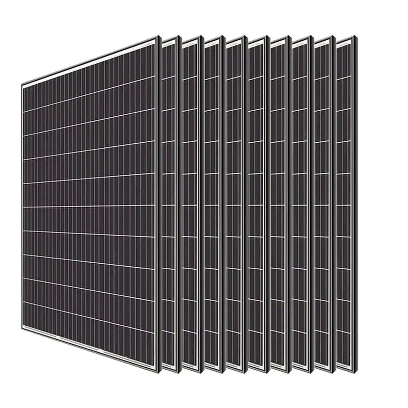 Renogy 320-Watt Monocrystalline Solar Panel - Car Port, RV, Marine, Shed, Farm, Residence, Commercial - 10Pcs 