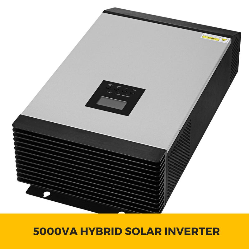 VEVOR Solar Inverter - Pure Sine Wave Power - Solar Charger DC AC Output with Utility Charger (5KVA 48V MPPT)