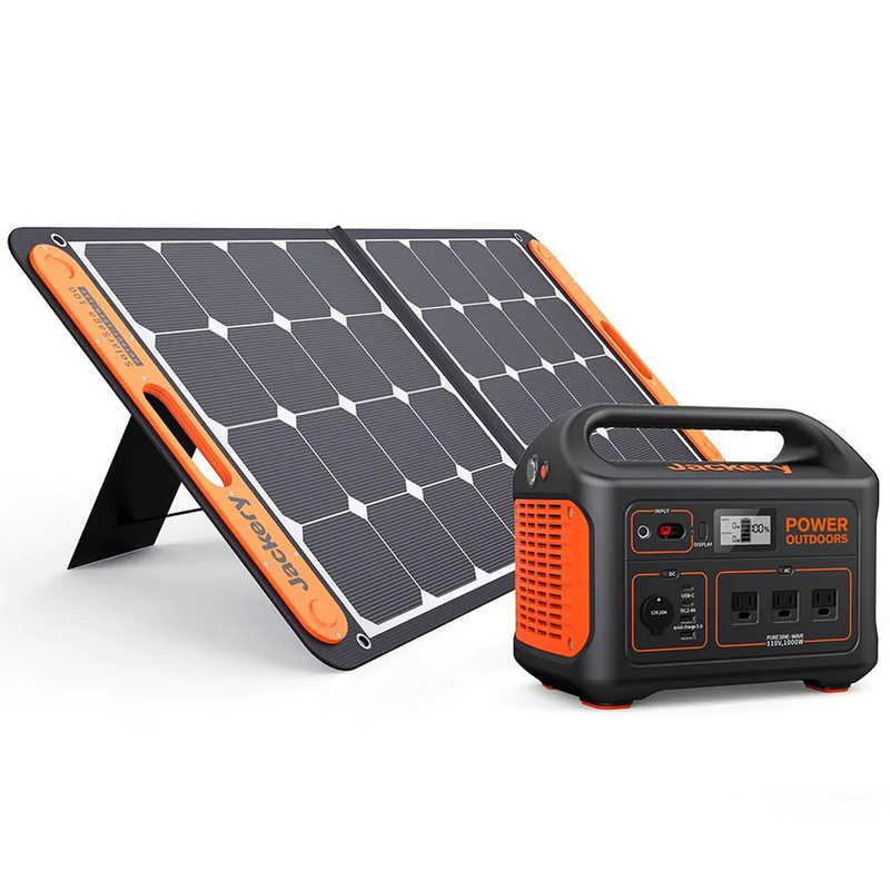 Jackery Solar Generator SG880 with 100W Solar Panel - 1000-Watt Continuous/2000-Watt Peak - Push Button Start