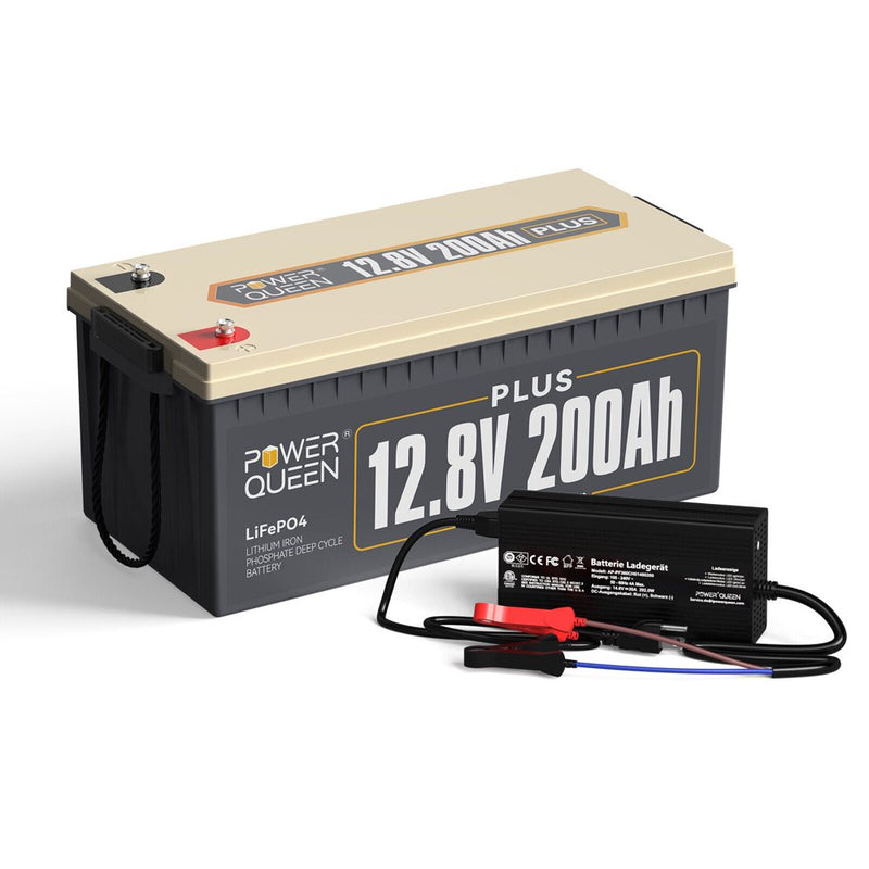 12V 200AH Lifepo4 Deep Cycle Lithium Battery+Charger for RV Off-Grid Solar