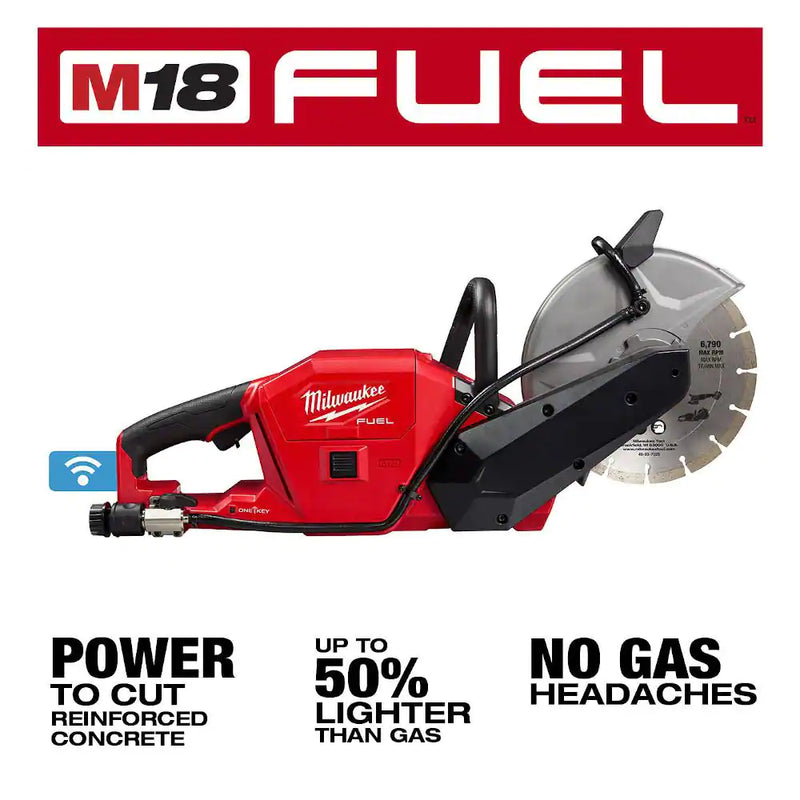 Milwaukee M18 FUEL 9 in. Cut Off Saw - 18V Lithium-Ion Brushless Cordless 9 In. Cut off Saw - ONE-KEY (Tool-Only)