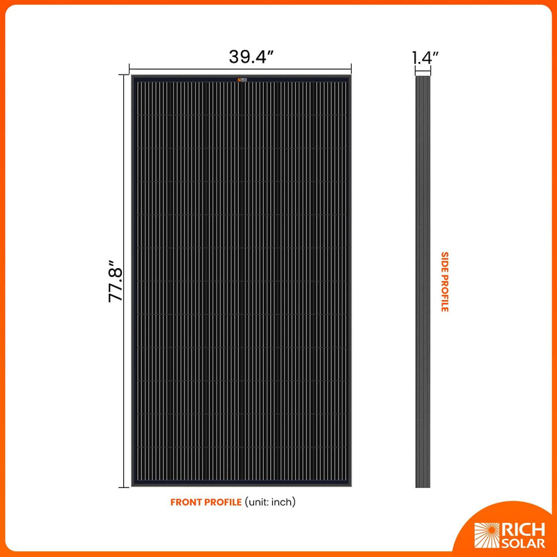 3200 Watt Solar Panel Kit - 400 Watt 24 Volt Monocrystalline Solar Panels - off Grid for RV Marine Shed Farm House Rooftop, 8-Pack
