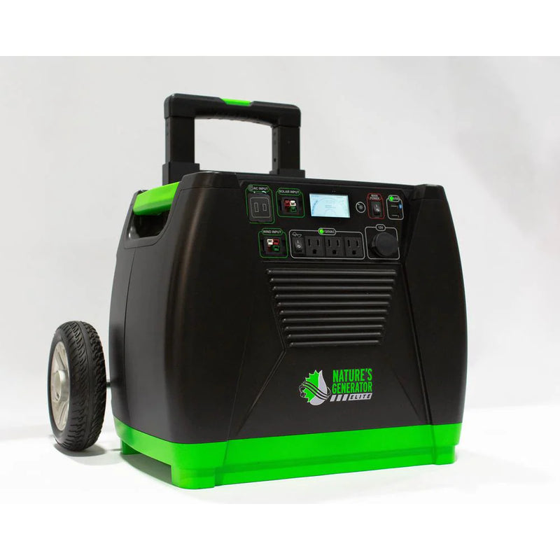 Nature's Generator Elite -3600-Watt/5760W Peak Push Button Start Solar Powered Portable Generator with Push Button Start