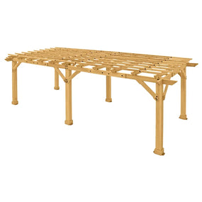 Solid Cedar Wood Pergola, Meridian 22 Ft. W X 10 Ft. D 