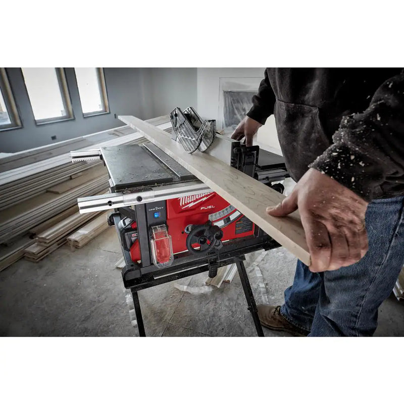 Milwaukee Cordless M18 FUEL 8-1/4 in. Table Saw - 18- Volt Lithium-Ion Brushless Cordless 8-1/4 In. Table Saw Kit W/(1) 12.0Ah Battery & Rapid Charger - ONE-KEY 