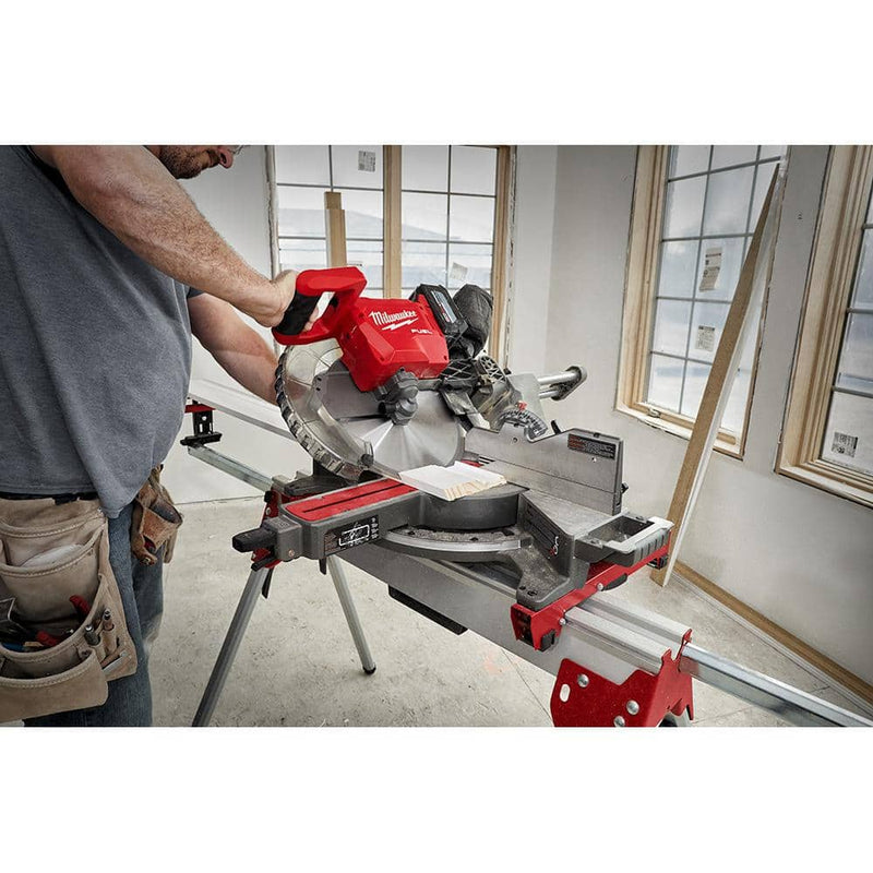  MILWAUKEE M18 FUEL 12 in. Dual Bevel Sliding Compound Miter Saw -18V Lithium-Ion Brushless Cordless 12 In. Dual Bevel Sliding Compound Miter Saw (Tool-Only)