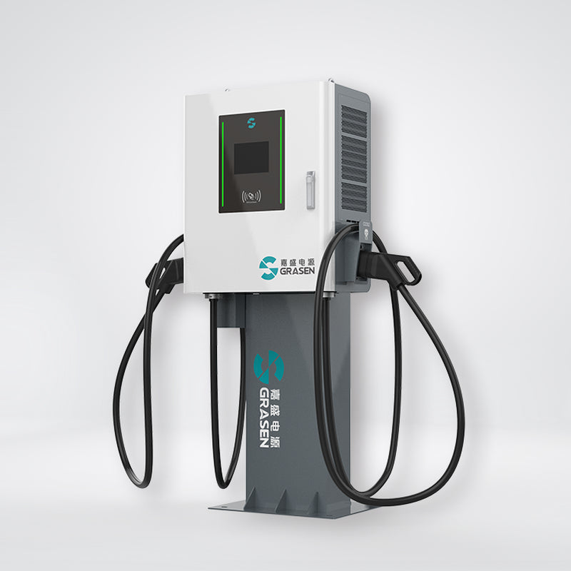 Floor Mounted EV Charger 120 Kw DC  CCS2 Chademo OCPP 1.6J Fast EV Charging Post