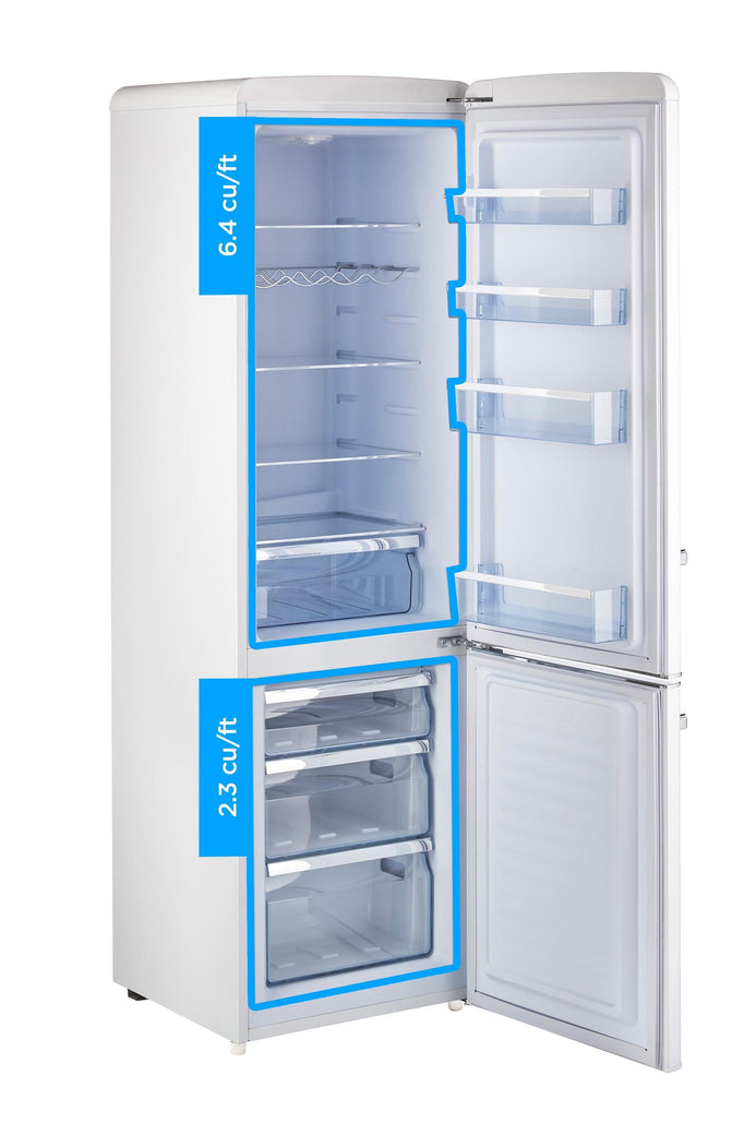 UNIQUE 10-Cu Ft Bottom-Freezer Refrigerator