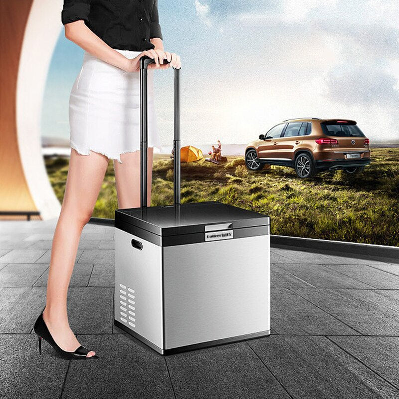 Small Refrigerator Freezer 18L - DC Compressor - 40W 12V/24V - Dual-Use Refrigerator for Car or Home