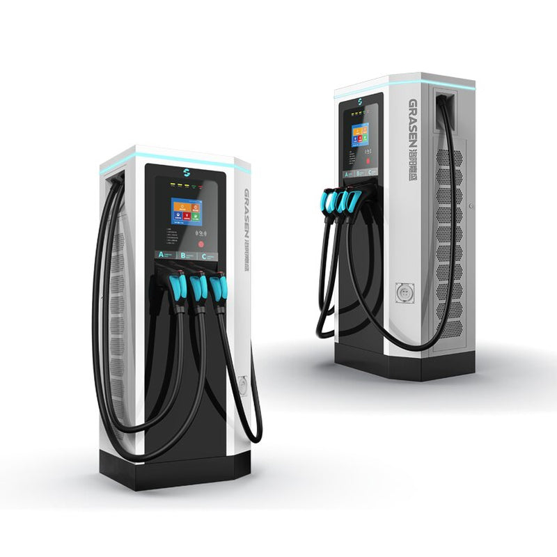 EV Fast Charging Station 60Kw 120Kw DC  with CCS Chademo and AC Type-2 - Three Connectors