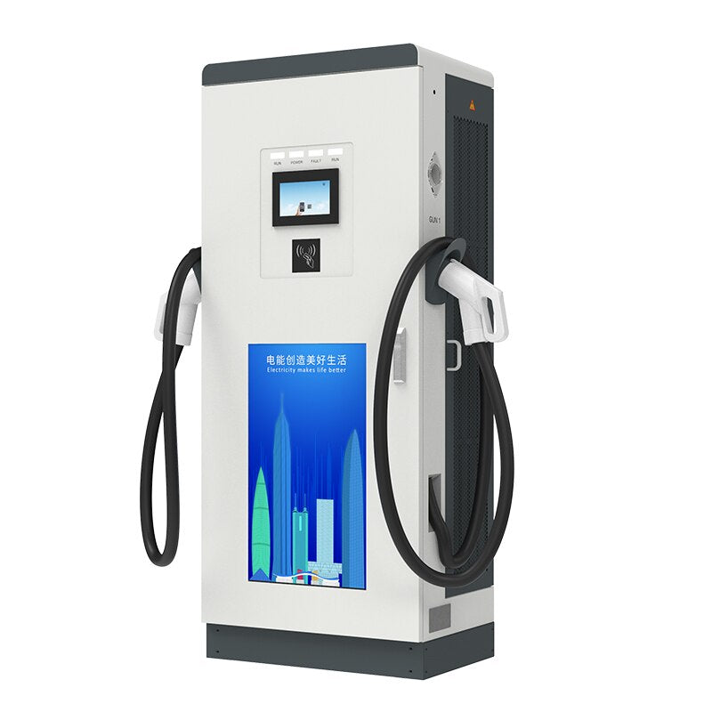 EV Charging Station - Floor Mounted  Ad Display - Chademo Gbt 20Kw 30Kw 120Kw 150Kw Fast Dc Ev Charger 