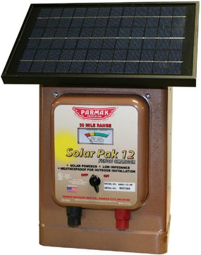 Magnum Solar-Pak 12 Low Impedance 12 Volt Battery Operated 30 Mile Range Electric Fence Charger MAG12-SP