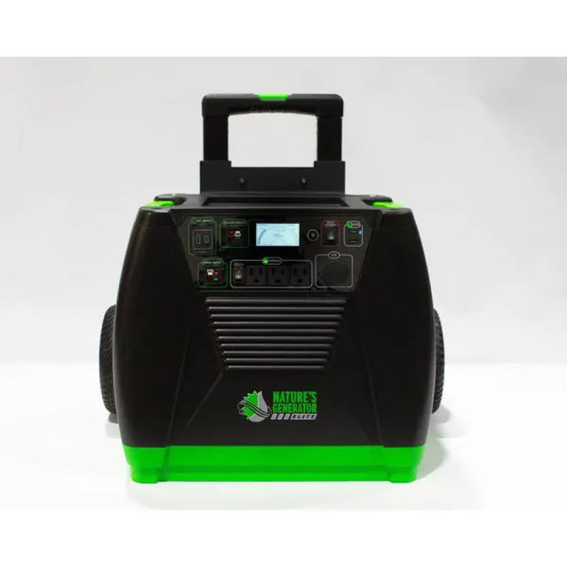 Nature's Generator Elite -3600-Watt/5760W Peak Push Button Start Solar Powered Portable Generator with Push Button Start