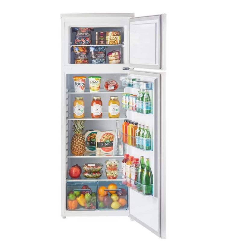 Solar DC Refrigerator with Top Freezer in White - 23.8 In. 13 Cu. Ft. 370L