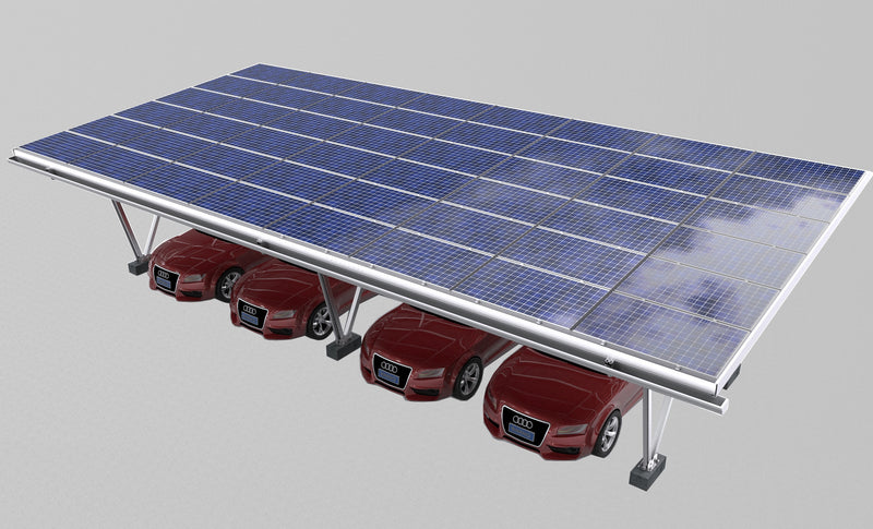 Solar Carport Mounting Structure - Aviation Aluminum Frame - Waterproof 