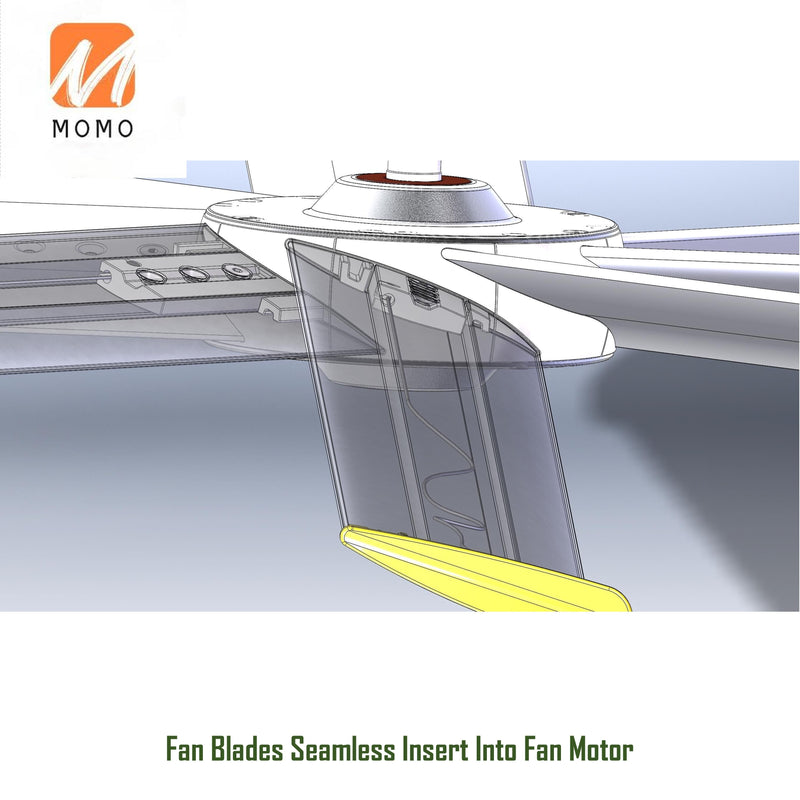 Solar Hybrid Powered Giant Fan - Day Night Ventilation Ceiling Fan - 440W DC 36V 120'' - Industrial Commercial Heat Extractor 
