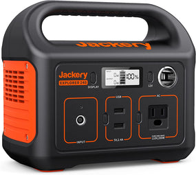 Portable Power Station - Explorer 240 - 240Wh Lithium Battery, 110V/200W Pure Sine Wave AC Outlet, Solar Generator (Solar Panel Not Included) for Camping, Travel, Hunting, Emergency