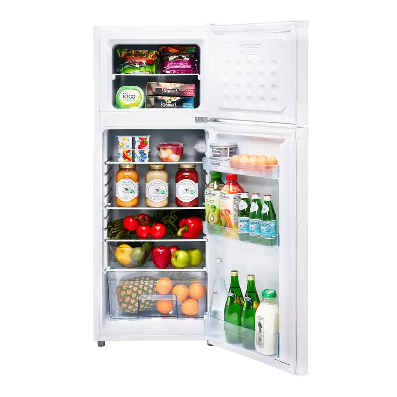 19.2 In. 6 Cu. Ft. 170L Solar DC Top Freezer Refrigerator in White - Off-Grid 