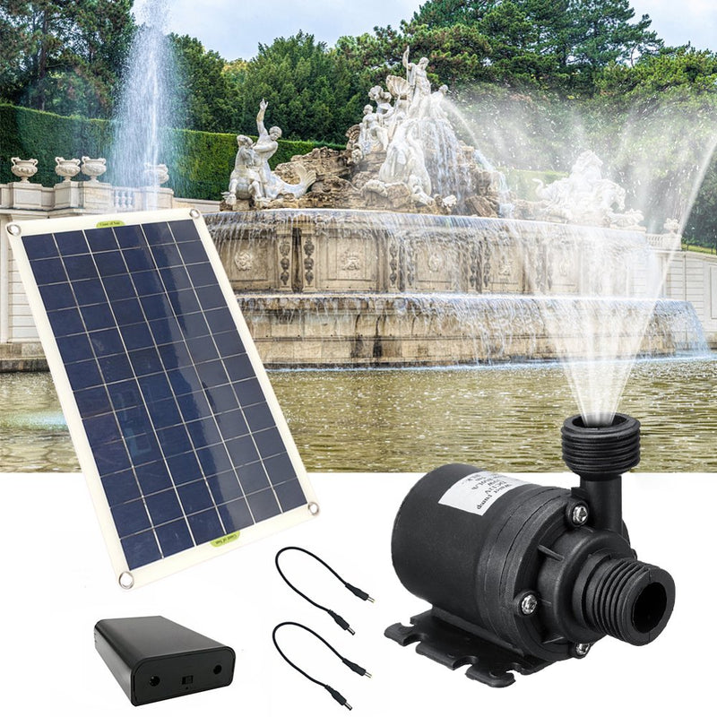 Solar Water Pump Kit - Low Noise Brushless  50W 800L/H DC 12V