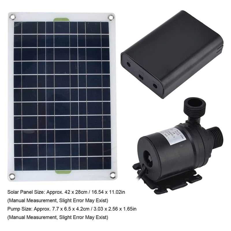 50W Solar Water Fountain Pump 800L/H DC12V Low Noise