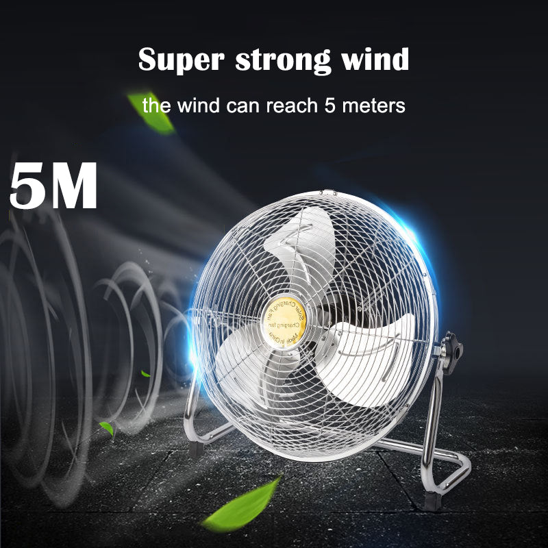 Household Solar Fan 12-Speed Outdoor Portable Fan USB Mobile Phone Fishing Light Charging