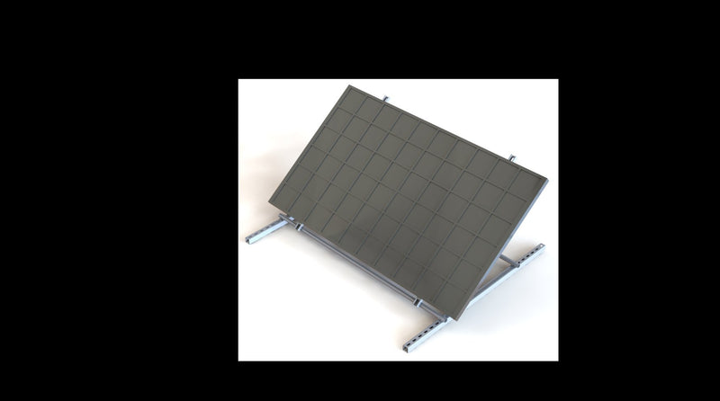 Dakota Systems - 2 Panel Super Strong, Heavy Duty Ground Solar Panel Mounting Kit