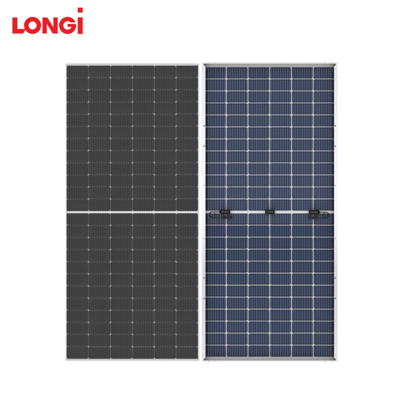 Longi Solar Panel 530 - 550W Single Crystal Photovoltaic Module  Double Glass Double Sided