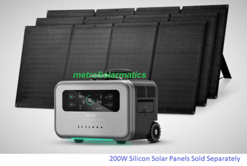 SuperBase Pro 2096Wh Power Station -14 0utputs – Solar Ready - 4G UPS 