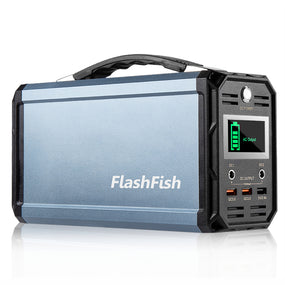 FlashFish G300 Portable Solar Power Station - 60000Mah 110V 300W – Recharge from Solar Panels Car or AC