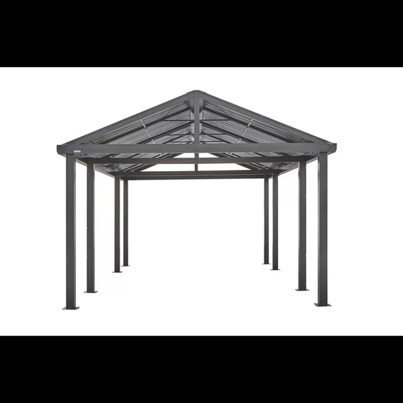 Samara 12 Ft. X 20 Ft. Car Port, Metal Canopy